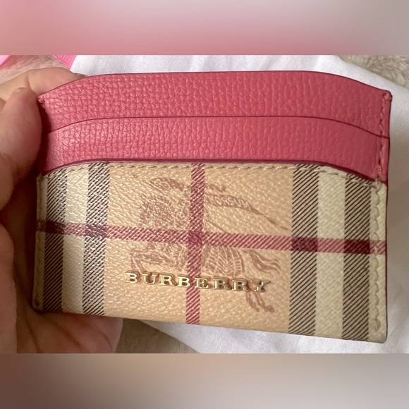 Burberry Handbags - BURBERRY Authentic Haymarket Check Card Case/Holder